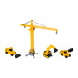 Set de constructii XXL, nisip kinetic 750 g, 3 vehicule, 3 spatule, cutie tip valiza Set de constructii XXL, nisip kinetic 750 g, 3 vehicule, 3 spatule, cutie tip valiza
