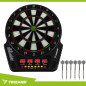 Joc darts electronic, 4 afisaje LED, pentru 1-16 jucatori, 6 sageti, sunete, tabla 43x51.5 cm Joc darts electronic, 4 afisaje LED, pentru 1-16 jucatori, 6 sageti, sunete, tabla 43x51.5 cm