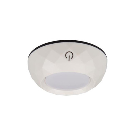 Set 2 lampi LED sub dulap, alb neutru, 0.5W, prindere banda adeziva, 75x75x33 mm, alb