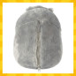 Perna Hamster 3 in 1, patura 105x200 cm, perna 35x30 cm, jucarie de plus, lavabila la masina, gri si alb