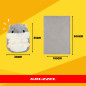 Perna Hamster 3 in 1, patura 105x200 cm, perna 35x30 cm, jucarie de plus, lavabila la masina, gri si alb