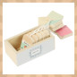 Set ceai din lemn, 16 piese, tava servire, accesorii, culori pastel Set ceai din lemn, 16 piese, tava servire, accesorii, culori pastel