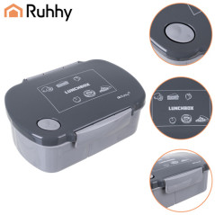 Cutie de pranz Lunchbox, 800 ml, fara PBA, 14x19x7 cm, PP, gri