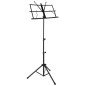 Stativ partitura, pliabil, cleme prindere, husa transport, 50 x 30 x 150 cm, otel, negru