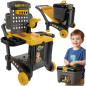 Atelier de constructii 3 in 1, set 59 piese, atelier/carucior/roaba, trusa scule Atelier de constructii 3 in 1, set 59 piese, atelier/carucior/roaba, trusa scule