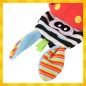 Set sosete si bendite zornaitoare pentru bebelusi, model zebra si girafa, textil Set sosete si bendite zornaitoare pentru bebelusi, model zebra si girafa, textil