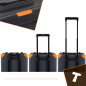 Set scule profesionale, 1000 piese, 4 organizatoare detasabile, incuietori metalice, valiza cu roti, otel Set scule profesionale, 1000 piese, 4 organizatoare detasabile, incuietori metalice, valiza cu roti, otel