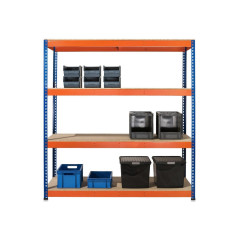 Raft metalic depozitare, 4 polite, 400 kg/polita, de sarcina grea, 180x60x183 cm