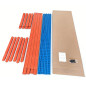 Raft metalic depozitare, 4 polite, 400 kg/polita, de sarcina grea, 180x60x183 cm