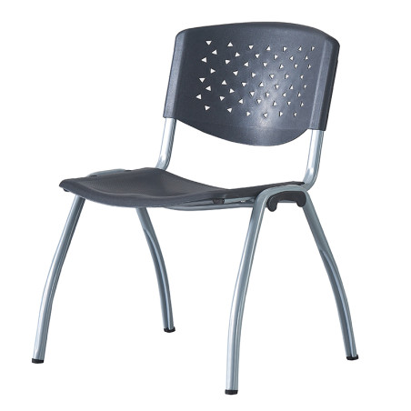 Scaun conferinta, spatar si sezut PP, model perforat, inaltime 82 cm