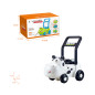 Jucarie de impins, premergator vacuta, platforma interactiva, 47x30x47 cm