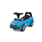 Masinuta Ride-on albastra, sezut cu spatar integrat, 66x29x36 cm