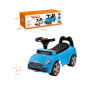 Masinuta Ride-on albastra, sezut cu spatar integrat, 66x29x36 cm