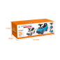 Masinuta Ride-on albastra, sezut cu spatar integrat, 66x29x36 cm