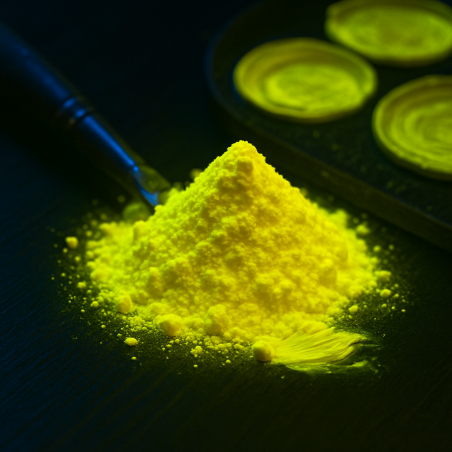 Pigment galben fluorescent reactiv UV