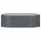 Strat inaltat gradina 160x80x45 cm, otel galvanizat rezistent la coroziune, jardiniera metalica pentru legume si flori