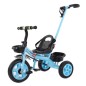 Tricicleta copii, 3 ani+, maner parental detasabil, roti spuma EVA, maxim 40 kg, albastra, RESIGILAT