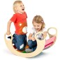 Balansoar rocker din lemn, placa de echilibru, multifunctional, multicolor, RESIGILAT