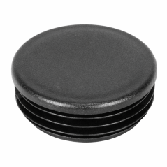 Capac pentru profil rotund 3”, dop protectie gard, polietilena, negru