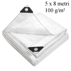 Prelata 5x8 m, polietilena doua straturi 100 g/mp, protectie UV+