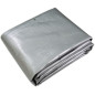Prelata cu inele metalice, 3x3 m - 260 g/mp, impermeabila, polietilena