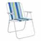 Scaun plaja pliabil, scaun camping metalic, usor, portabil, 58x52x73 cm, maxim 80 kg