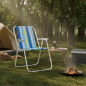 Scaun plaja pliabil, scaun camping metalic, usor, portabil, 58x52x73 cm, maxim 80 kg