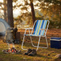 Scaun plaja pliabil, scaun camping metalic, usor, portabil, 58x52x73 cm, maxim 80 kg