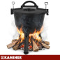 Ceaun din fonta, cu capac, picioare detasabile, capacitate 10 litri, inaltime 46.5 cm