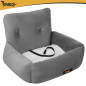 Scaun auto pentru caini, marime S, centura fixare, lavabil, 44x35x30 cm Scaun auto pentru caini, marime S, centura fixare, lavabil, 44x35x30 cm