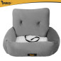 Scaun auto pentru caini, marime S, centura fixare, lavabil, 44x35x30 cm Scaun auto pentru caini, marime S, centura fixare, lavabil, 44x35x30 cm