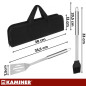 Set 6 ustensile pentru gratar, husa depozitare, otel inoxidabil Set 6 ustensile pentru gratar, husa depozitare, otel inoxidabil