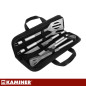 Ustensile gratar, set 5 piese din otel inoxidabil, husa cu manere Ustensile gratar, set 5 piese din otel inoxidabil, husa cu manere