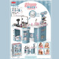 Stand coafor de jucarie, uscator si placa par electrice, oglinda, machiaj, multiple rafturi, RESIGILAT
