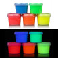 Vopsea glow in the dark fosforescenta, culori mixte, set 5