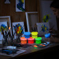 Vopsea glow in the dark fosforescenta, culori mixte, set 5