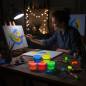Vopsea glow in the dark fosforescenta, culori mixte, set 5