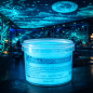 Vopsea glow in the dark fosforescenta, luminescenta, transparenta care lumineaza turcoaz