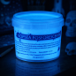Vopsea glow in the dark fosforescenta, luminescenta, transparenta care lumineaza albastru
