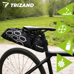 Geanta bicicleta, capacitate 12 litri, impermeabila, fixare sub sa, 65 x15x14 cm