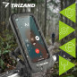 Suport telefon pentru ghidon bicicleta, folie tactila, rotire 360 grade, impermeabil