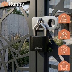 Lacat cu cifru, fara cheie, cod 4 cifre, 10.000 combinatii, otel