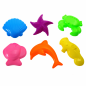 Nisip kinetic roz, 6 forme diverse, cutie gonflabila 45x58 cm, 3 kg