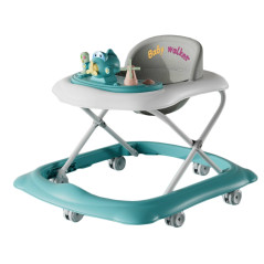 Premergator bebelusi, cu jucarii interactive, inaltime ajustabila 3 niveluri, 6 roti duble