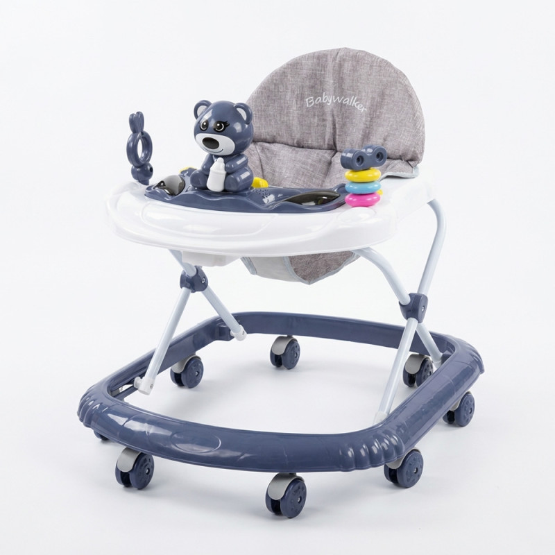 Premergator cu panou interactiv, inaltime reglabila 5 pozitii, 8 roti, functii sonore si luminoase