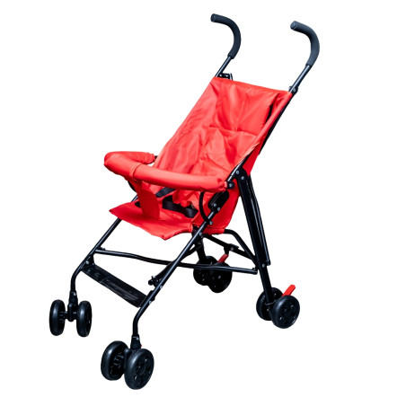 Carucior sport pliabil, 4 roti duble, sistem franare, parasolar pliabil, centura siguranta
