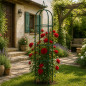 Pergola metalica gradina 197x40 cm, suport plante cataratoare, montaj usor