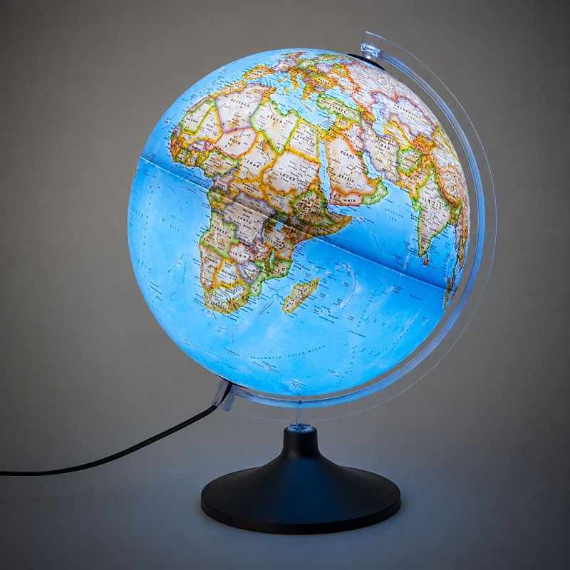 glob pamantesc carrefour Glob geografic iluminat Carbon Clasic, 30 cm, National Geographic