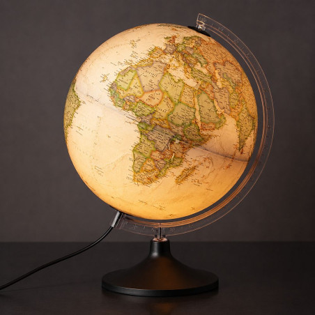 Glob geografic iluminat Carbon Executive, 30 cm, National Geographic