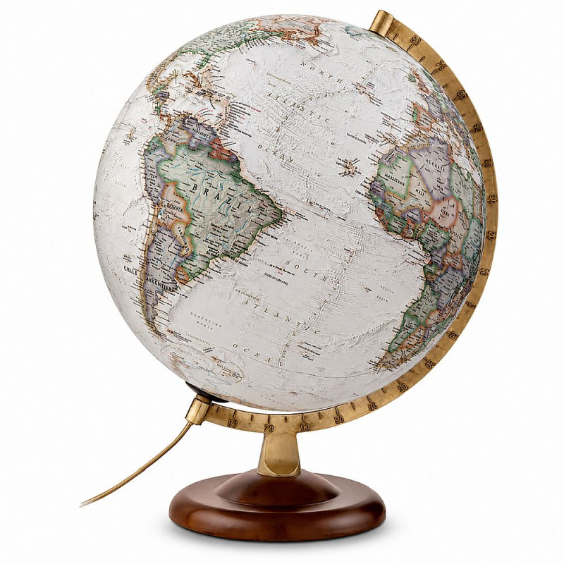 glob pamantesc carrefour Glob iluminat Gold Executive, 30 cm, harta National Geographic